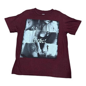 UH Rebel Shirt Mens Small Maroon Tattoo Graphic Tee Urban Streetwear Alternative